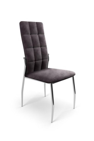 K416 krzesło popielaty velvet (1p=4szt)