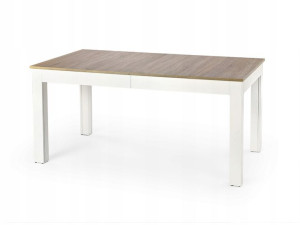 SEWERYN 160/300 cm stół kolor dąb sonoma / biały (160-300x90x76 cm) (3p=1sz