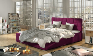Łóżko Grand 160x200 Czerwone Wino- Eltap