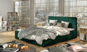 Łóżko Grand 140x200 Zielony- Eltap