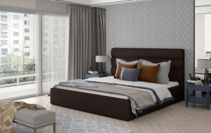 Łóżko Caramel 200x200 Ca_19 Ciemny Brąz -eltap