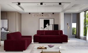 Komplet Mebli Porto P_p22 Bordo -eltap