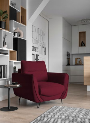 Fotel Silva Ar-sil-25ve Bordo- Eltap