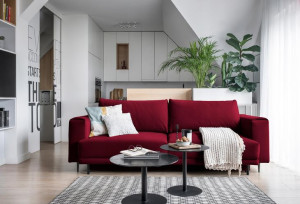 Kanapa Sofa Dalia So-dal-30ve Czerwony - Eltap
