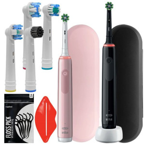 2x Szczoteczka Elektryczna Oral-b Pro 3900 Dodatki