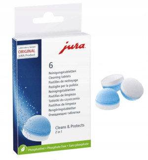 TABLETKI CZYSZCZĄCE JURA EKSPRES 2w1 2-fazowe 6szt