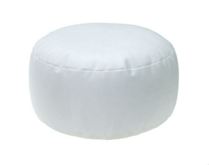 Pufa Egato, roller 35x18cm z trwałym wypełnieniem, Biały