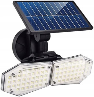Lampa Solarna Z Panelem Zewnętrzna Halogen 78 Led Smd