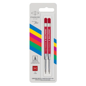 Wkład Do Długopisu Parker Eco Czerwony "M" Blister 2Szt. 2166545