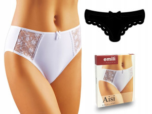 EMILI Aisi Klasyczne Figi Microfibra czarny M