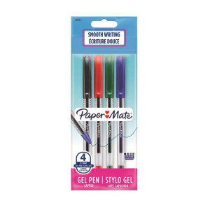 Długopis Żelowy Paper-Mate Jiffy Mix Kolorów 0,5Mm /4Szt./ 2084411