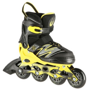 Łyżworolki Nils Extreme NA11010 czarno-żółty rozmiar M (35-38)