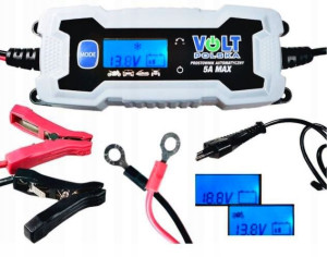Volt 5a 6/12v Lcd Prostownik Ładowarka Polska
