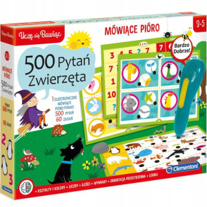 Mówiące Pióro Zwierzęta 500 Pytań Gra Clementoni