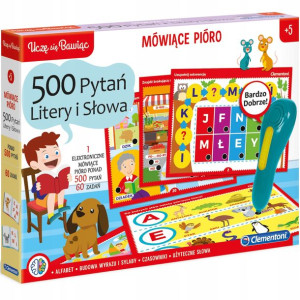 Mówiące Pióro Litery I Słowa 500 Pytań Clementoni