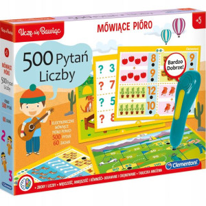 Mówiące Pióro Liczby 500 Pytań Zestaw Clementoni