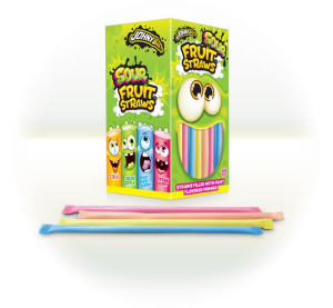 Oranżadki słomki Sour Straws 250szt.