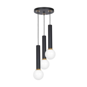 Lampa wisząca AURIS BLACK 3xE14