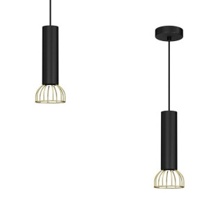 Lampa wisząca DANTE Black/Gold 1x mini GU10