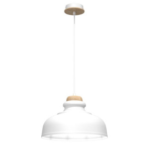 Lampa wisząca ASMUND WHITE1xE27 30cm