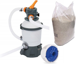 Pompa piaskowa do Basenu Filtr Bestway 58515 3028 L/H + 25kg Piasku