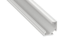 Profil Aluminiowy Narożny Biały Typ C 1m + Klosz Mleczny