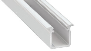 Profil Aluminowy Biały Typ G 1m + Klosz Mleczny