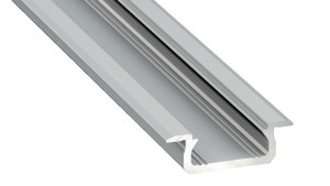 Profil Aluminiowy Srebrny Typ Z 2m + Klosz Mleczny