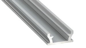 Profil Aluminiowy Srebrny Typ T 2m + Klosz Mleczny