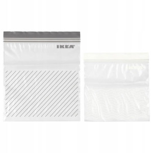 IKEA ISTAD Woreczek torba plastikowa SZARY 50 szt