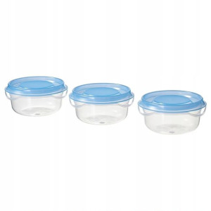 IKEA PRUTA Pojemniki na żywność 3 szt. 70ml