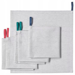IKEA GRUPPERA Ścierki kpl. 6 szt. 33x33 cm PASKI