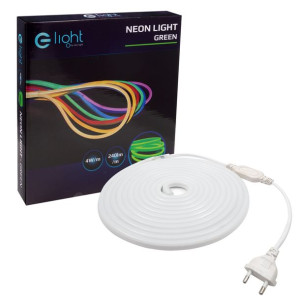 Neon Flex Led Zielony 5m 230v