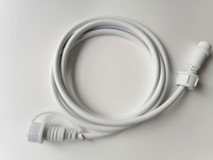 Kabel zasilający/przedłużacz BIAŁY do GIRILANDY 2m