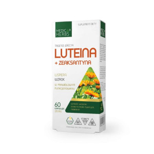 Luteina + Zeaksantyna 210mg 60 kapsułek MEDICA HERBS