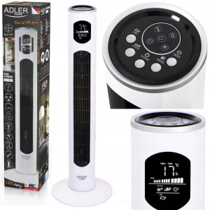 Wentylator Kolumnowy 96cm/100w Pilot Timer Led