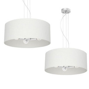 Lampa sufitowa ALBION BIEL / BAWEŁNA 3xE27  ?50cm