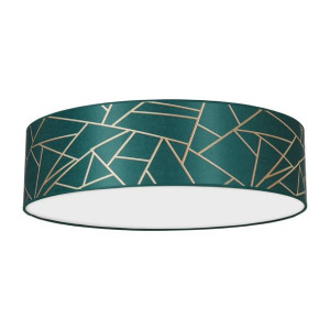 Lampa sufitowa ZIGGY GREEN Gold/Bottle green 3xE27 ?50cm