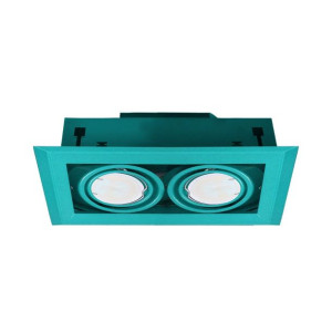Lampa Podtynkowa Blocco Turkus 2x7w Gu10 Led