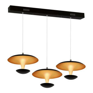 Lampa Wisząca Costa 3x12w Led Czarna