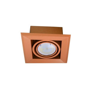 Lampa Podtynkowa Blocco Pomarańcz 1x7w Gu10 Led