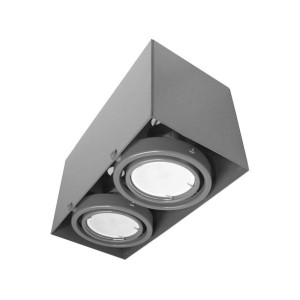 Lampa Sufitowa Blocco Szary 2x7w Gu10 Led