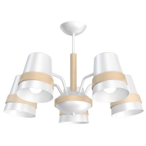 Żyrandol VENEZIA WHITE 5xE27