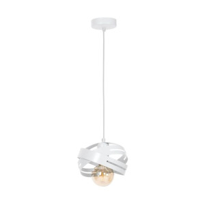 Lampa wisząca CORONA WHITE 1xE27