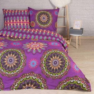Pościel bawełniana HULA PINK/160x200 COTTONLOVE EXCLUSIVE