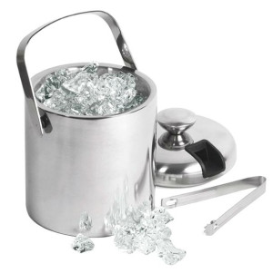 AG139C Wiaderko do lodu + szczypce 1,3l