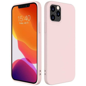 Silicone Case elastyczne silikonowe etui pokrowiec iPhone 12 Pro Max różowy