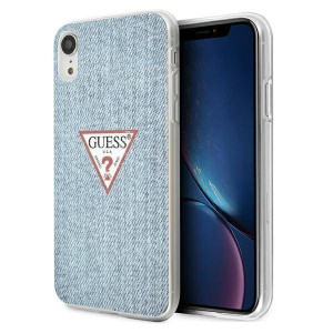 Guess GUHCI61PCUJULLB iPhone Xr niebieski/light blue hardcase Jeans Collect