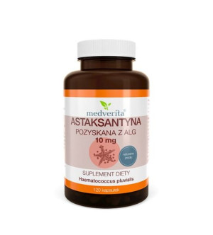 Astaksantyna 10 mg 120 kapsułek MEDVERITA
