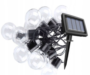 Girlanda solarna LED lampki ogrodowe kulki solarne